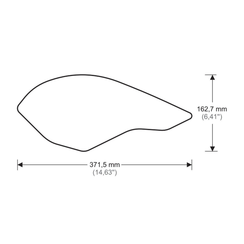 Tank side protectors PUIG ANTI-SLIP fekete