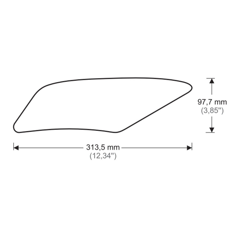 Tank side protectors PUIG ANTI-SLIP fekete