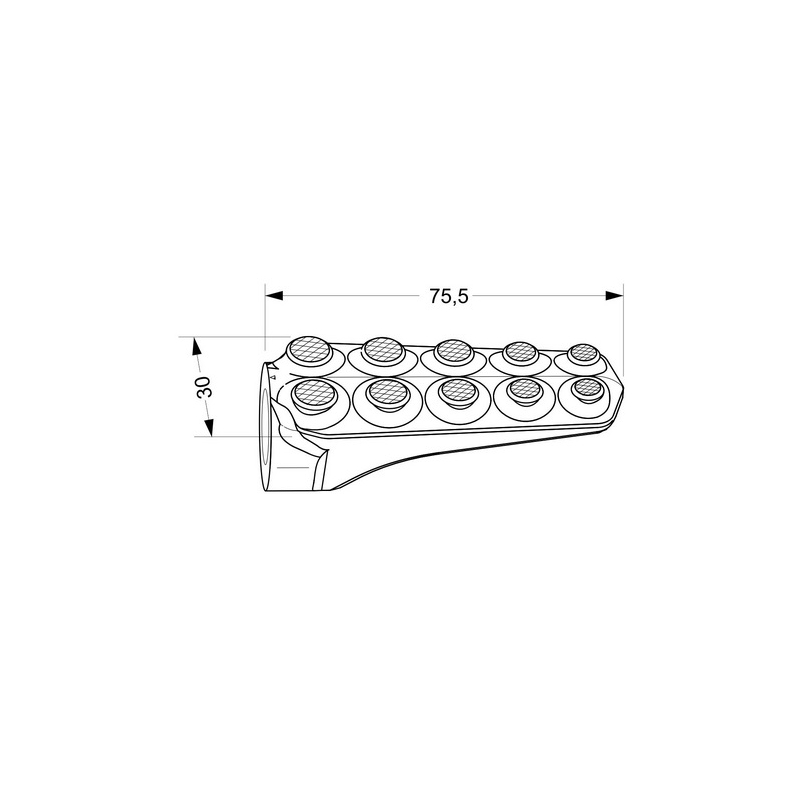 Footpegs without adapters PUIG HERITAGE fekete