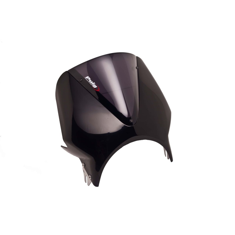 Windshield PUIG RETROVISIONS fekete dark smoke