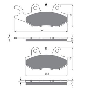 Fékbetét GOLDFREN 002 S33 OFF-ROAD FRONT