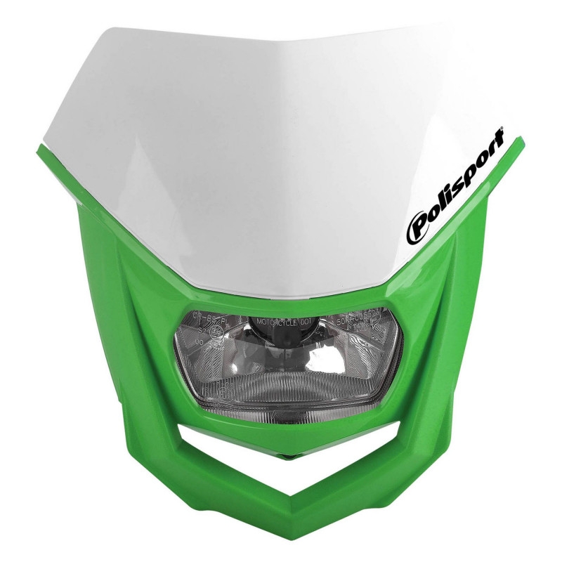 Fejidom lámpával POLISPORT HALO White/green