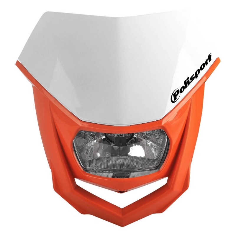 Fejidom lámpával POLISPORT HALO White/orange