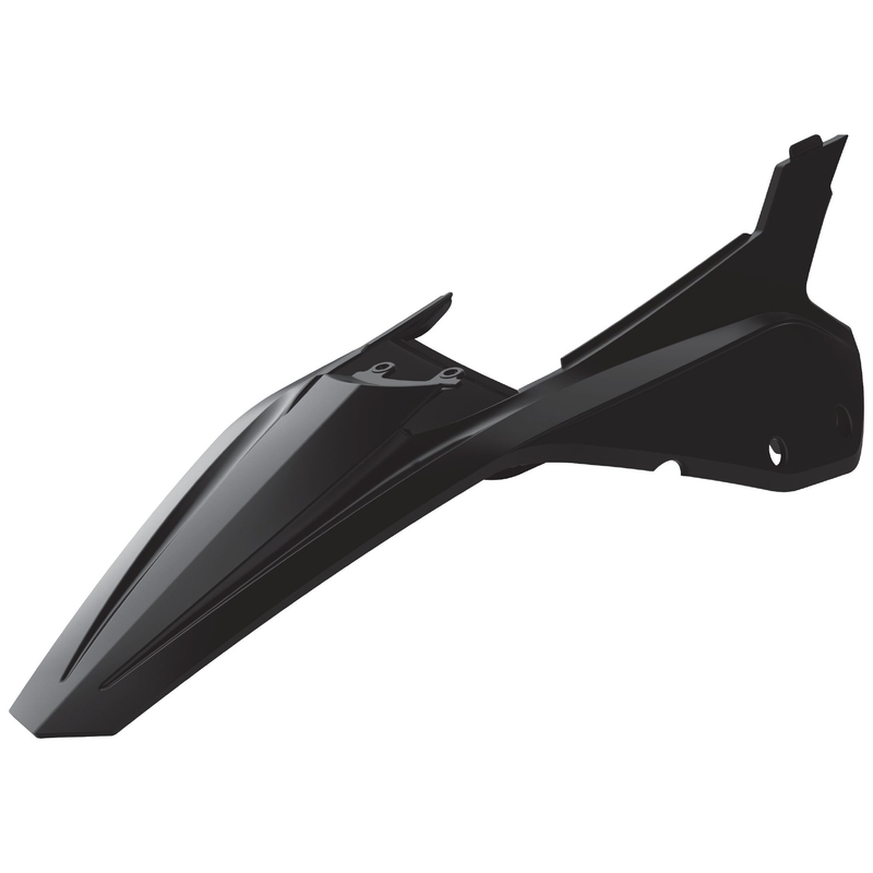 Rear fender + side panels POLISPORT fekete