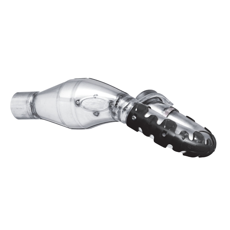 Exhaust head pipe guard POLISPORT ARMADILLO hosszú fekete