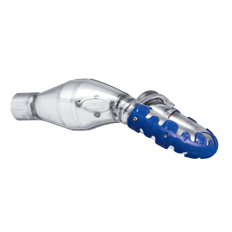 Exhaust head pipe guard POLISPORT ARMADILLO hosszú kék