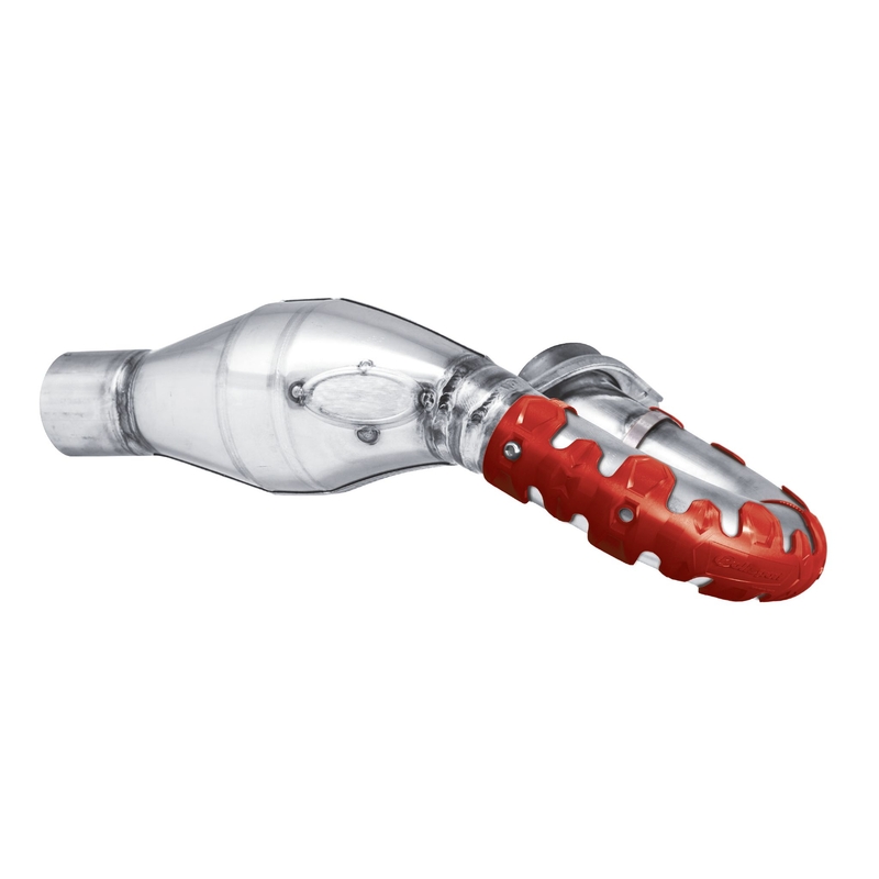 Exhaust head pipe guard POLISPORT ARMADILLO hosszú piros
