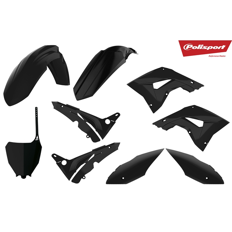 Dugattyú készlet POLISPORT restyling fekete részére HONDA CR 125 R 2002-2007, HONDA CR 250 R 2002-2007