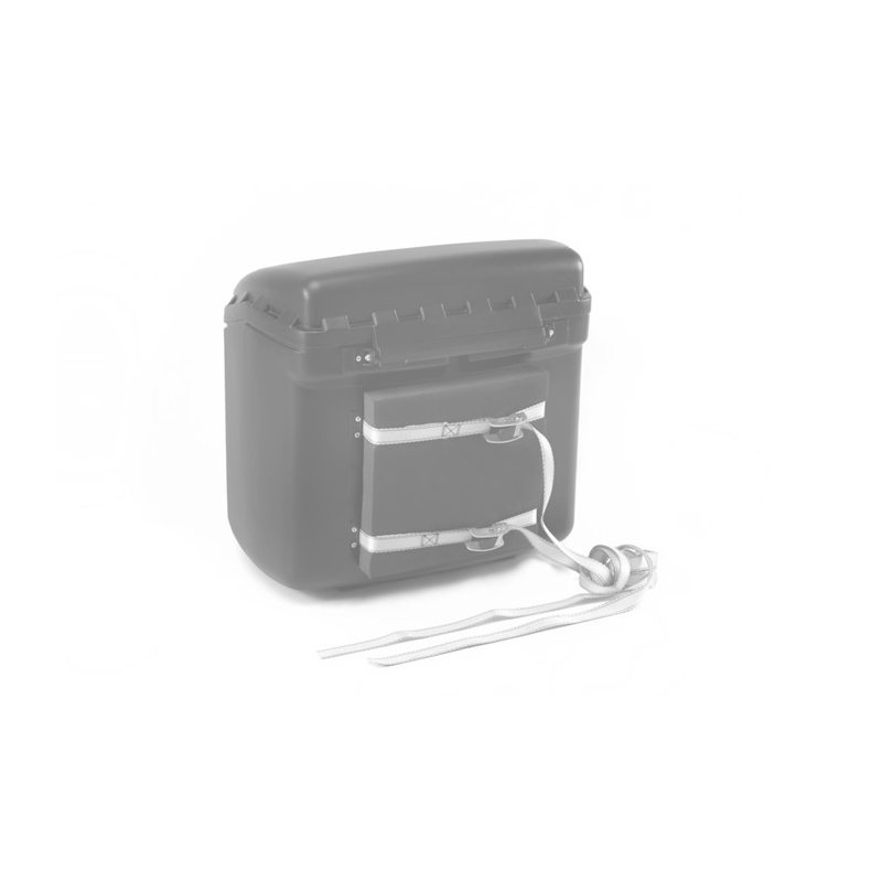 Top box PUIG MAXI BOX fehér with lock and attached with straps