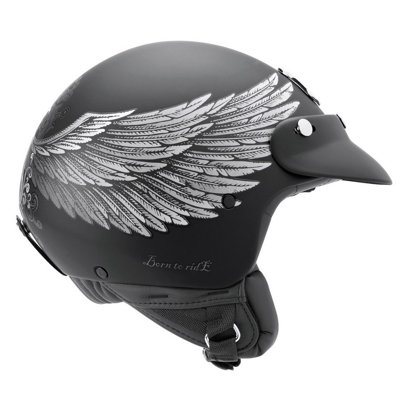 Nyitott sisak moto Nexx X.60 Eagle Rider fekete-ezüst számára kiárusítás