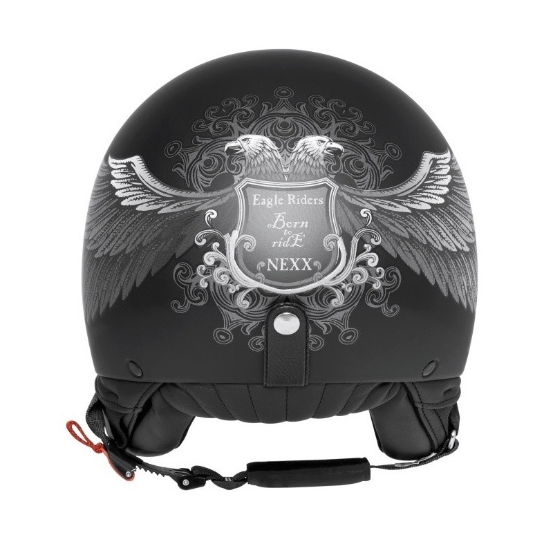 Nyitott sisak moto Nexx X.60 Eagle Rider fekete-ezüst számára kiárusítás