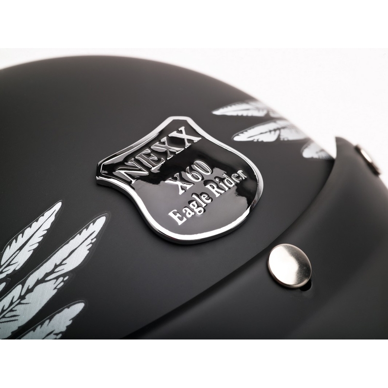 Nyitott sisak moto Nexx X.60 Eagle Rider fekete-ezüst számára kiárusítás