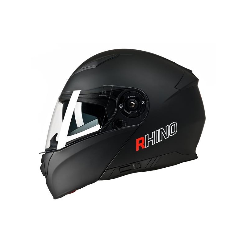 Motoros sisak Flip Rhino Highway Black Matte + Pinlock