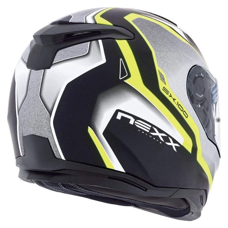 Motorkerékpár sisak Nexx SX 100 Blast fekete-szürke-fluo sárga eladó kiárusítás