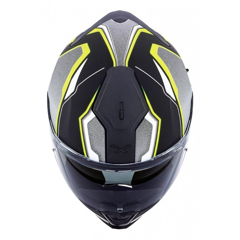 Motorkerékpár sisak Nexx SX 100 Blast fekete-szürke-fluo sárga eladó kiárusítás