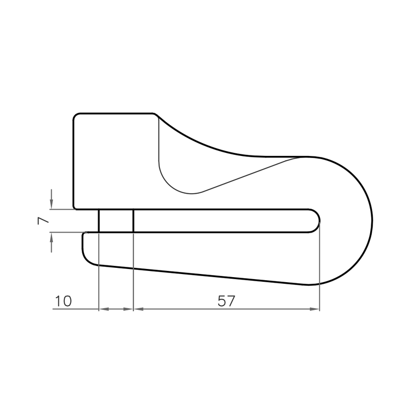 Lock LUMA ENDURO 73 D sárga