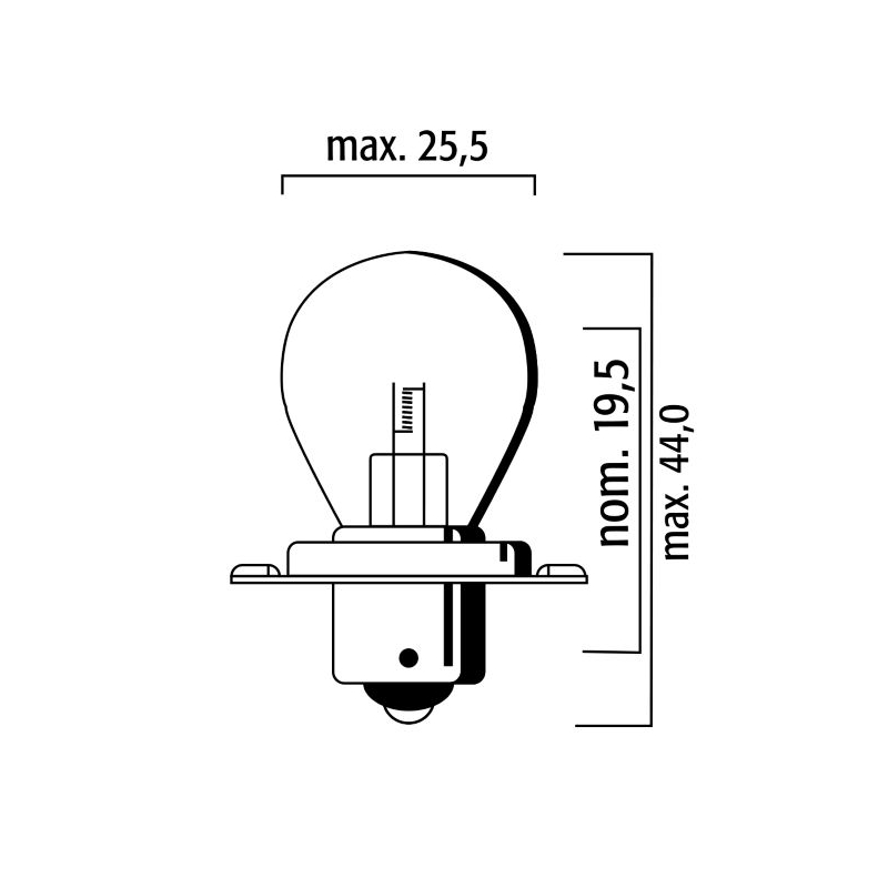 Izzó RMS FLOSSER 6V 15W sb 25 p26s