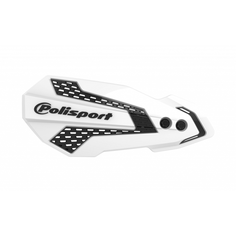 Handguard POLISPORT MX FLOW with mounting system fehér/fekete