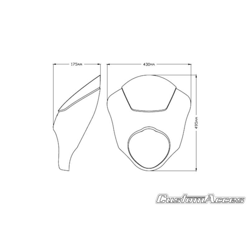 Semifairing PUIG DARK NIGHT smoke
