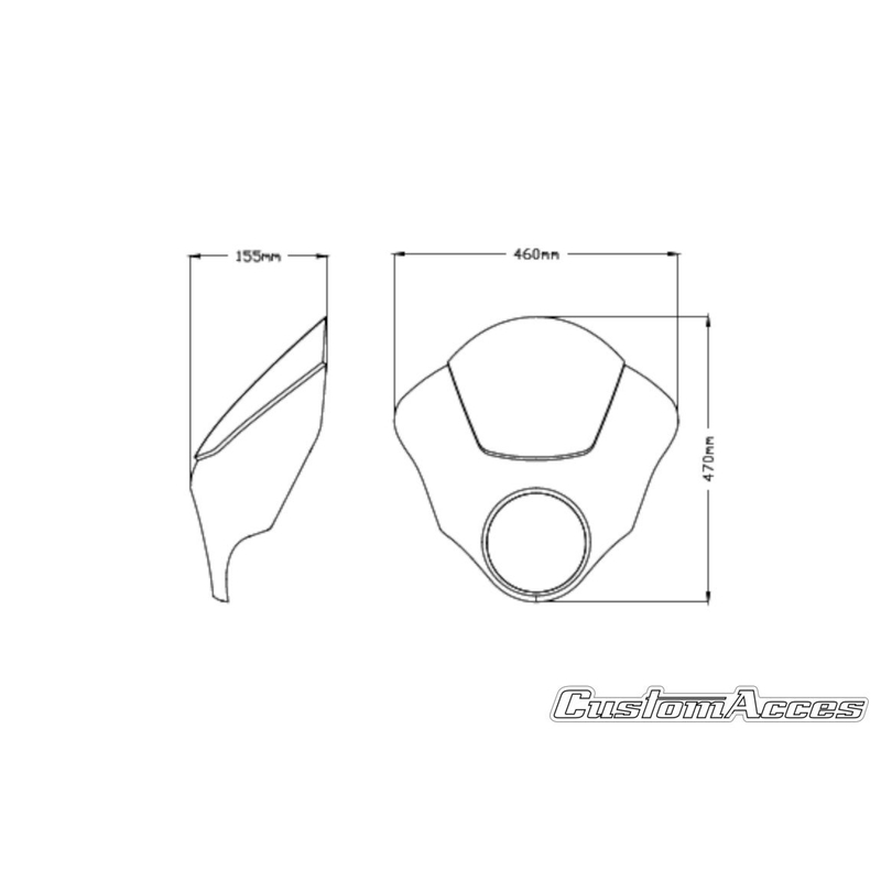 Semifairing PUIG DARK NIGHT smoke