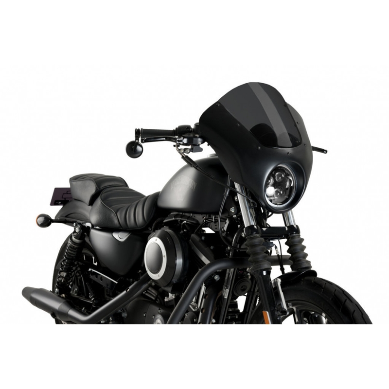 Semifairing PUIG DARK NIGHT dark smoke részére HARLEY DAVIDSON XL 883 Sportster 2009-2020