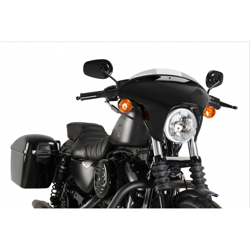 Windscreen PUIG BATWING SML smoke rövid részére HARLEY DAVIDSON XL 883 Sportster 2009-2020, HARLEY DAVIDSON XL 883 N Sportster Iron 2009-2020