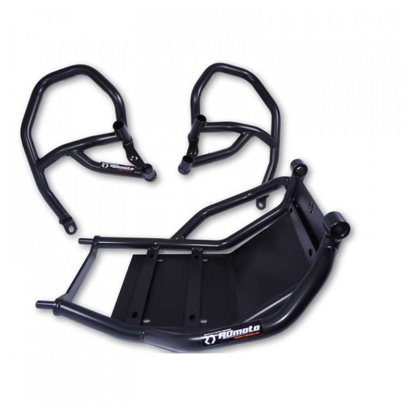 Engine guards RDMOTO matt black upper + lower