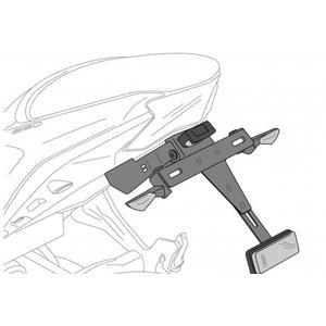 Adjustable license support PUIG 20715N fekete