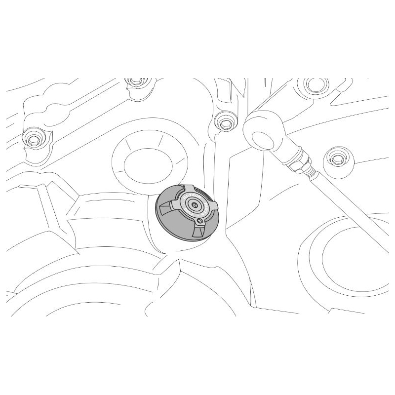 Plug oil cap PUIG kék