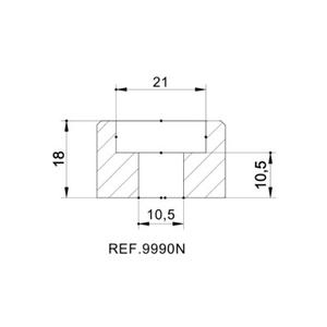 Mirror adaptor PUIG 9990N fekete bar end