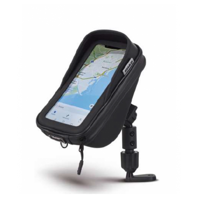 Smartphone holder SHAD 180x90mm (6,6") with pocket a visszapillantó tükörre