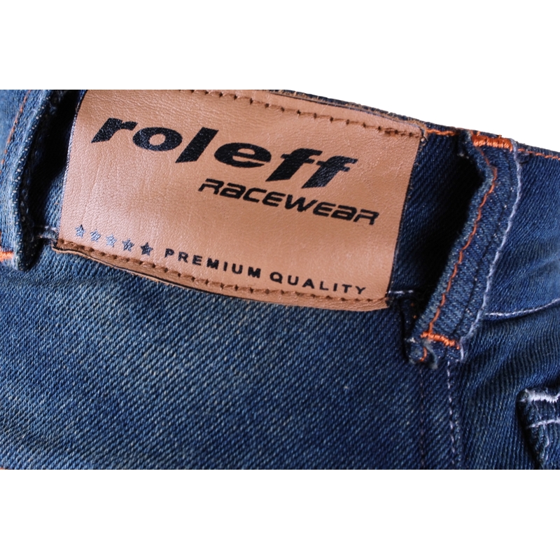 Női motoros farmer Roleff Jeans kék