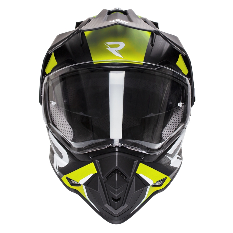 Street Racer Tracker enduro bukósisak fekete-fluo sárga
