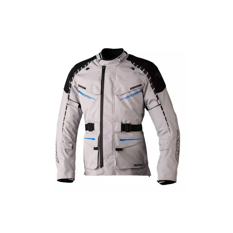 Motorkerékpár Kabát RST Pro sorozat Parancsnok CE ezüst-fekete kiárusítás