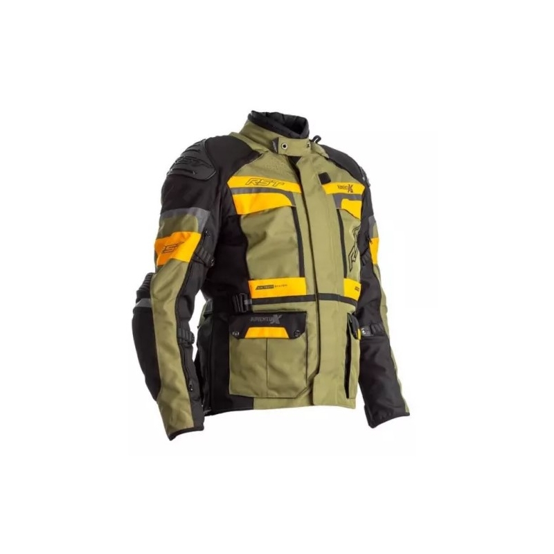 Motoros kabát RST Pro Series Adventure-X CE fekete-sárga-zöld kiárusítás
