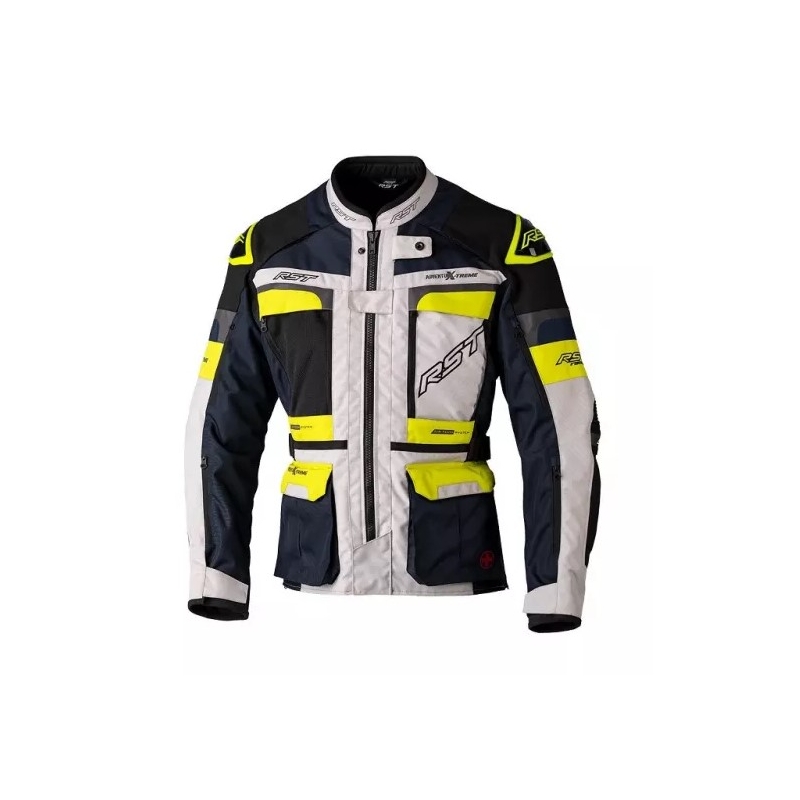 Motoros kabát RST Pro Series Adventure-Xtreme CE ezüst-kék-sárga kiárusítás