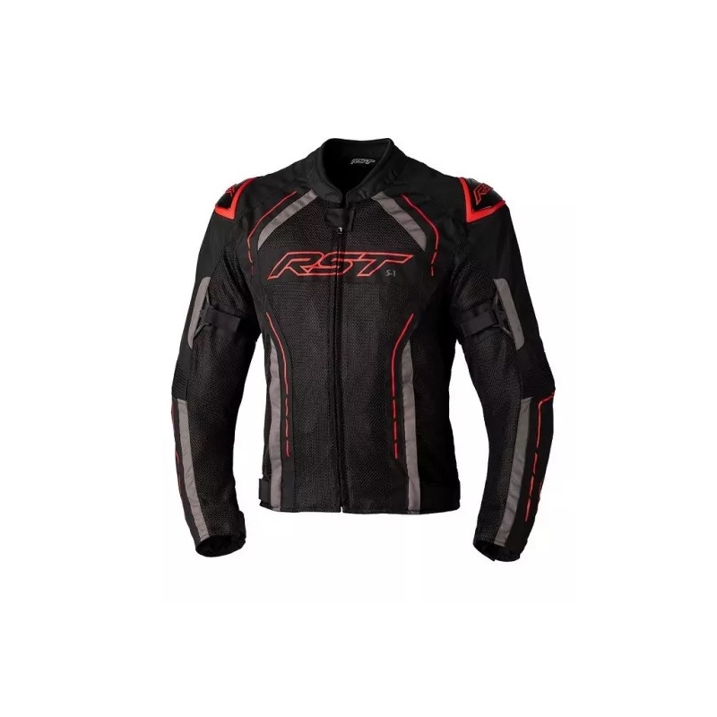 Motoros kabát RST S1 MESH CE fekete-szürke-piros kiárusítás