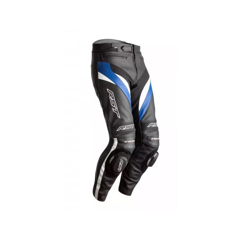 Motoros nadrág RST Tractech Evo 4 CE fekete-fehér-kék kiárusítás