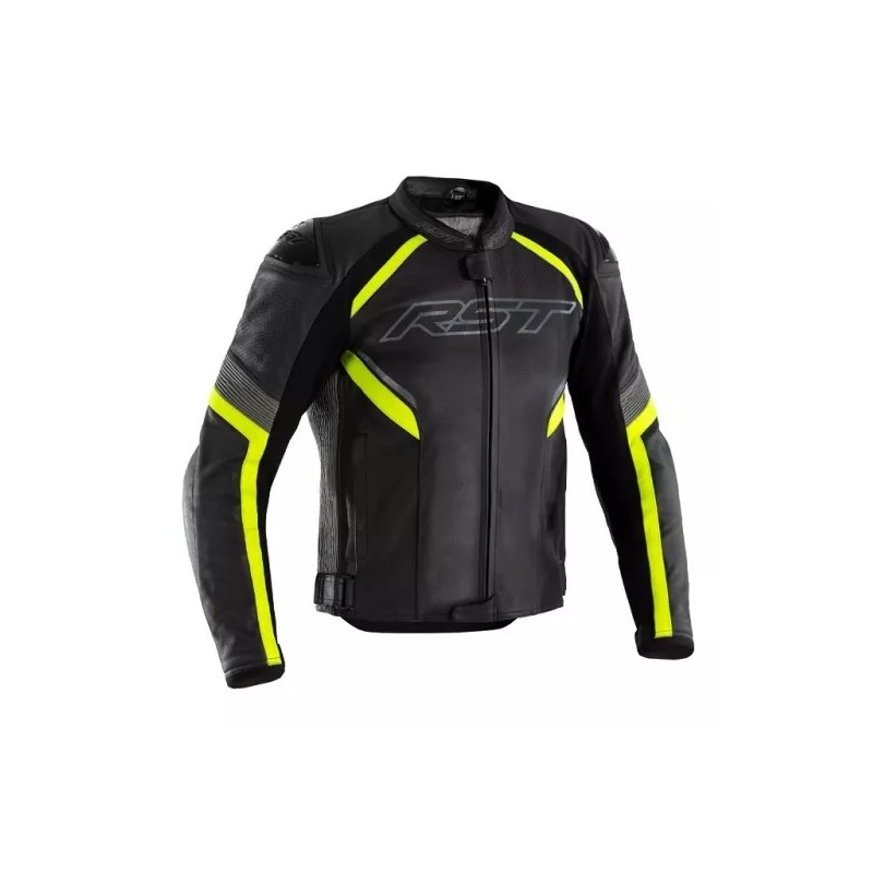 Motorkerékpár kabát RST Sabre légzsák CE fekete-fluo sárga kiárusítás