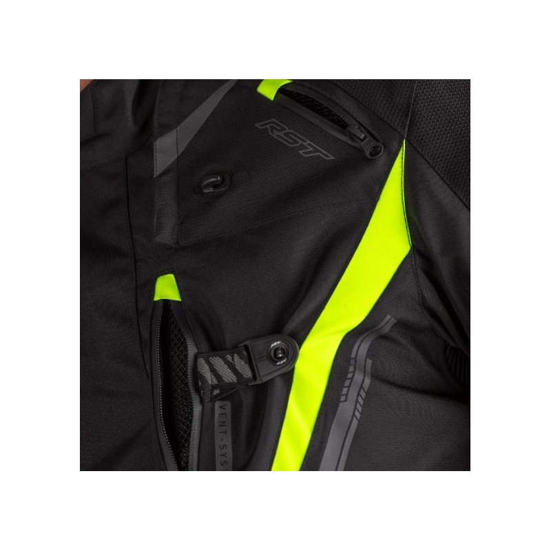 Légzsák kabát RST Pro Series Paragon 6 légzsák CE fekete-fluo sárga kiárusítás