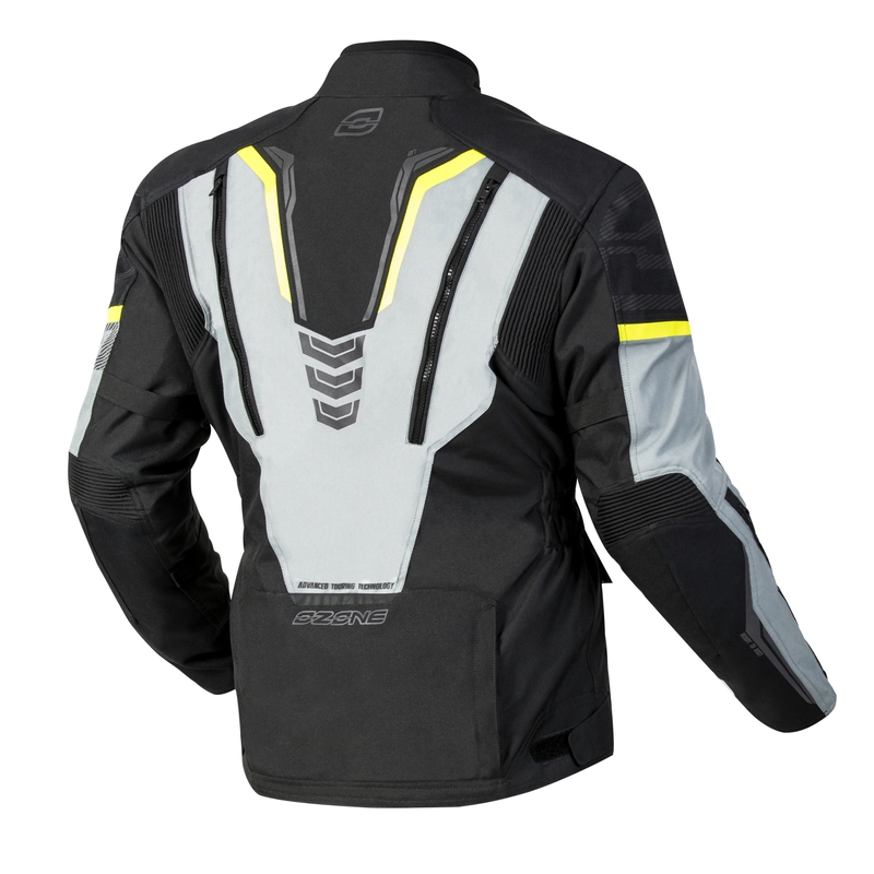 Ozone Tour III motoros kabát fekete-szürke-fluo sárga