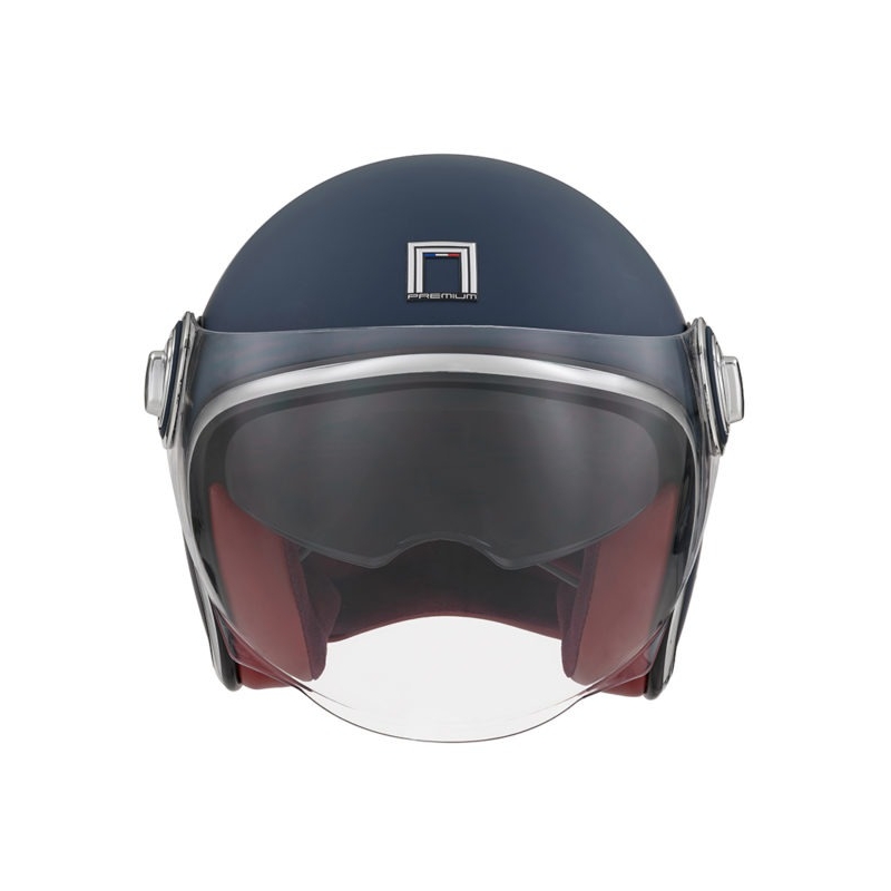 NOX PREMIUM Heritage nyitott motoros bukósisak kék