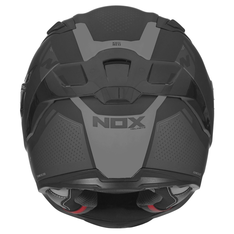 Integrált motorkerékpár sisak NOX N303-S Neo fekete kiárusítás