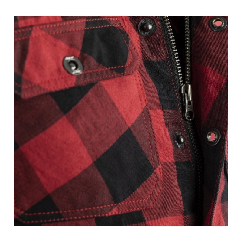 Motorkerékpár ing RST X Lumberjack CE fekete-piros kiárusítás