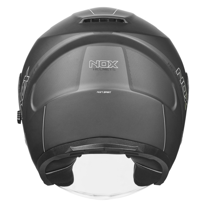 Nyitott motoros sisak NOX N128 Spirit fekete-titán