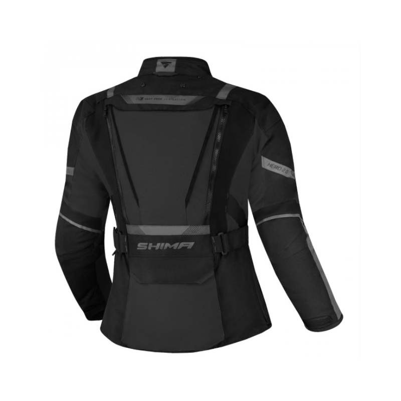 Női motoros kabát Shima Hero 2.0 fekete