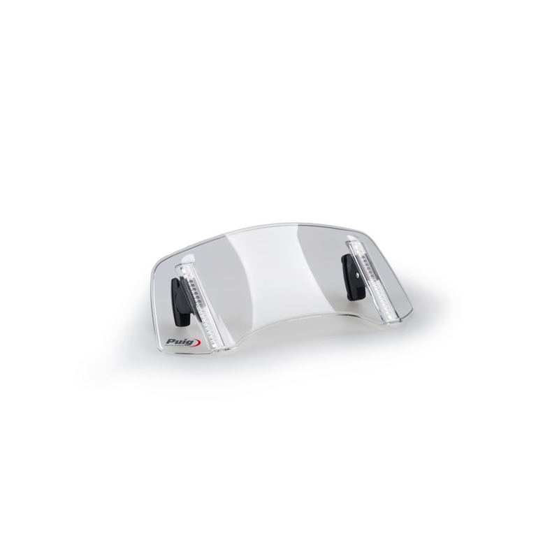 Multiadjustable visor PUIG 2.0 fixed by screws smoke