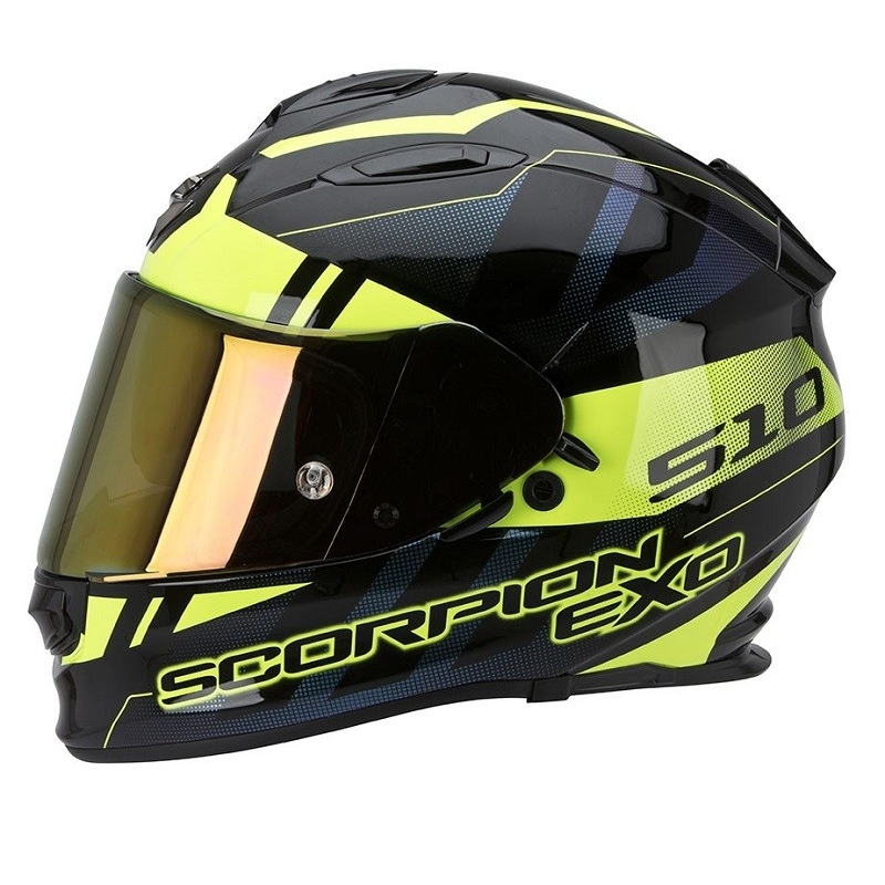 Motorkerékpár integrált sisak Scorpion EXO-510 Stage Fekete-sárga akció kiárusítás