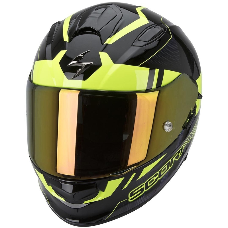 Motorkerékpár integrált sisak Scorpion EXO-510 Stage Fekete-sárga akció kiárusítás
