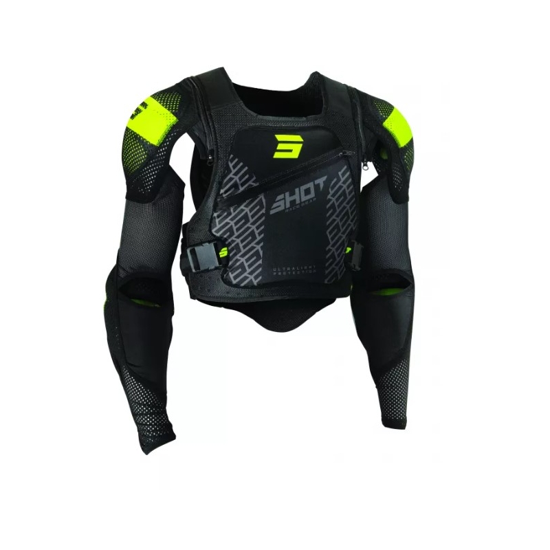 Gyermek testvédő Shot Ultralight 2.0 fekete-fluo sárga